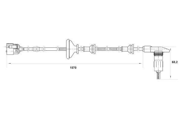 Sensor, revoluciones de la rueda BOSCH 0 265 001 380