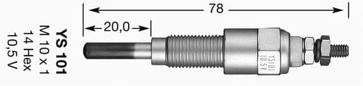 Bujía de precalentamiento NGK 5825