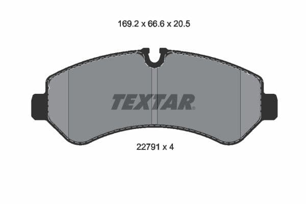 Juego de balatas de freno TEXTAR 2279101