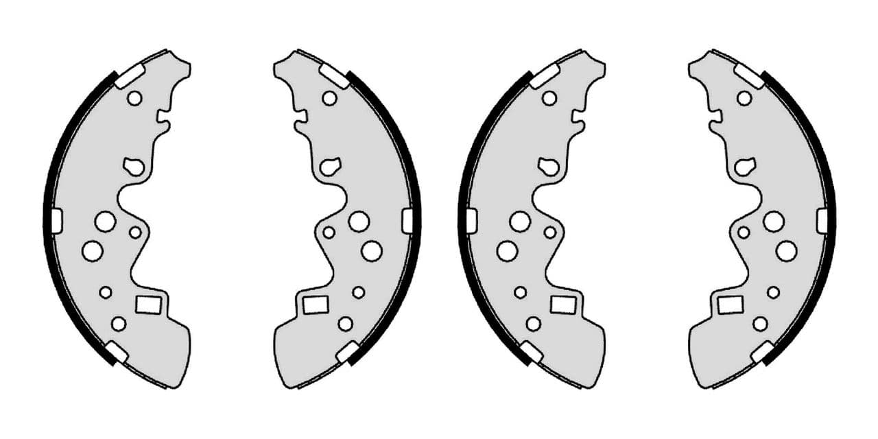 Juego de zapatas de frenos BOSCH F 026 008 015