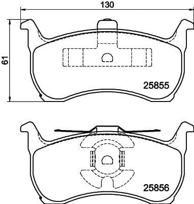 Juego de balatas de freno HELLA 8DB 355 029-991