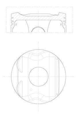 Pistón MAHLE 021 PI 00133 000