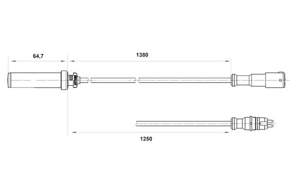 Sensor, revoluciones de la rueda BOSCH 0 265 004 016
