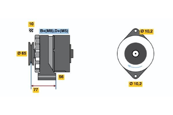 Alternador BOSCH 0 120 469 802