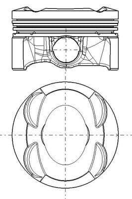 Pistón MAHLE 039 PI 00138 000