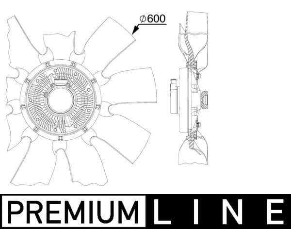 Ventilador, refrigeración del motor MAHLE CFF 518 000P