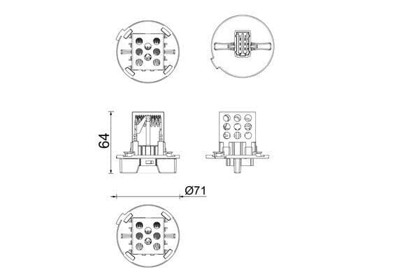 Resistencia, ventilador del interior MAHLE ABR 167 000P