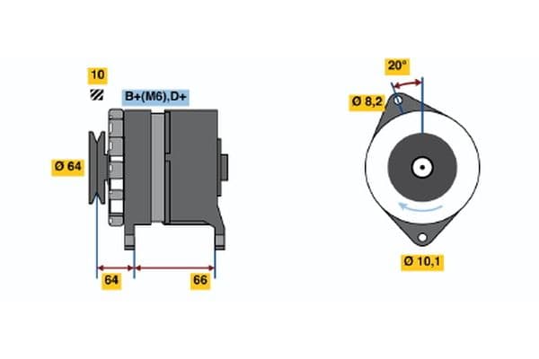Alternador BOSCH 0 120 489 344