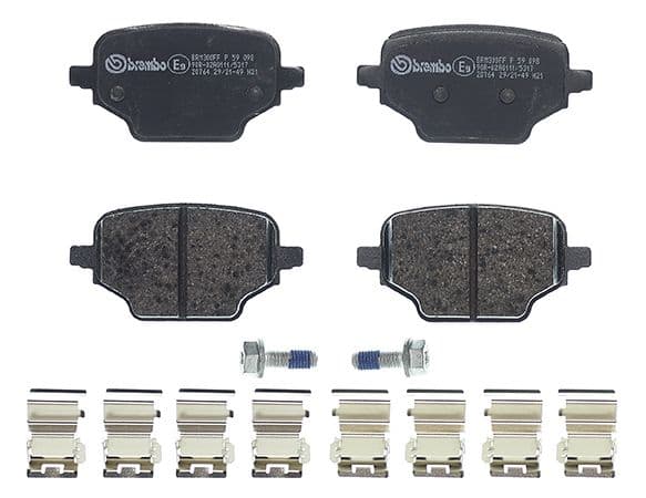 Juego de balatas de freno BREMBO P 59 098