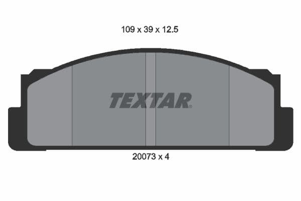 Juego de balatas de freno TEXTAR 2007310