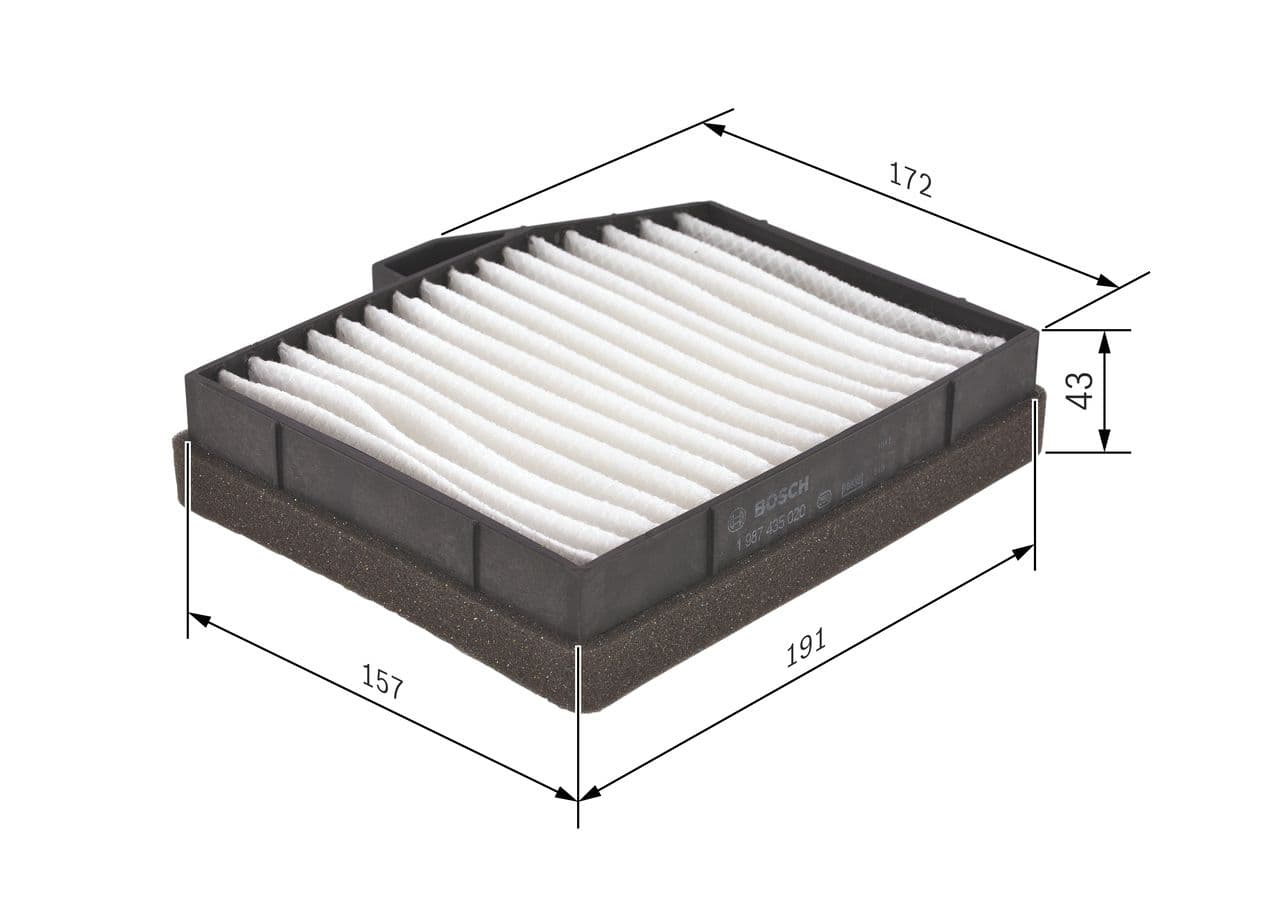 Filtro, aire del interior BOSCH 1 987 435 020