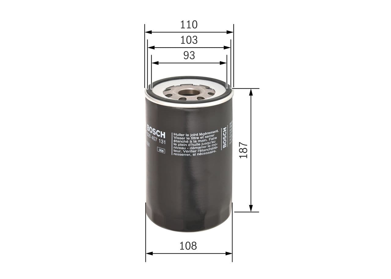 Filtro de aceite BOSCH F 026 407 131