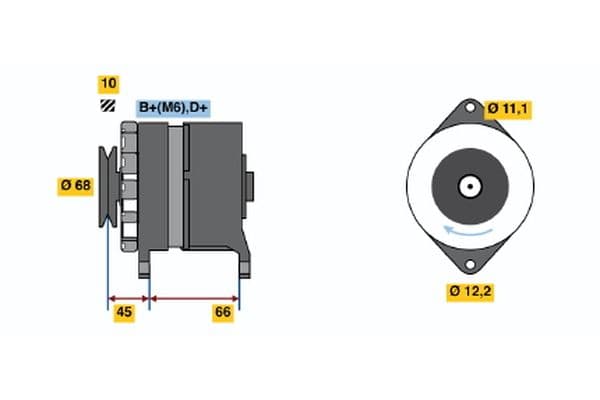 Alternador BOSCH 0 120 489 135