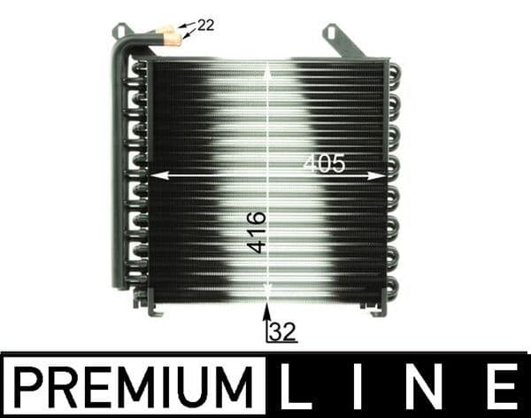 Radiador de aceite, aceite de motor MAHLE CLC 35 000P