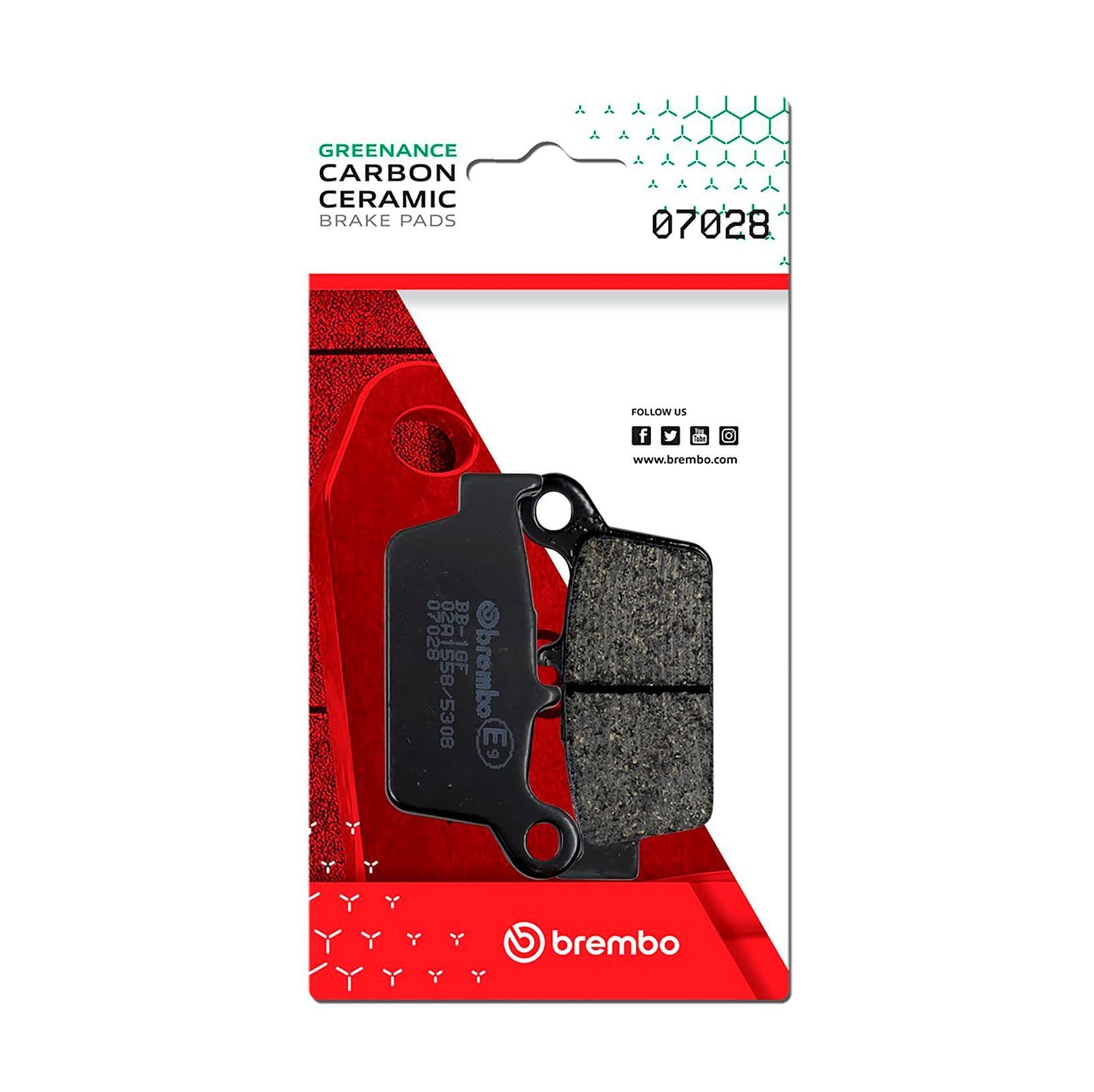 Juego de balatas de freno BREMBO 07028