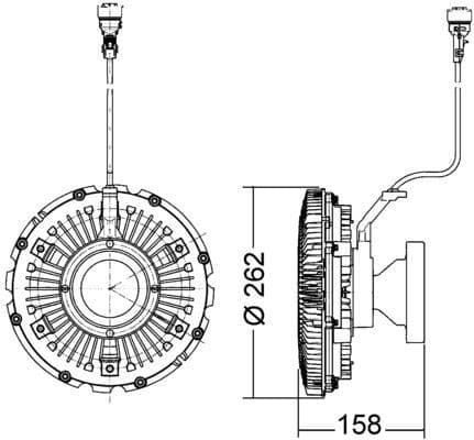 Acoplamiento, ventilador del radiador MAHLE CFC 193 000P