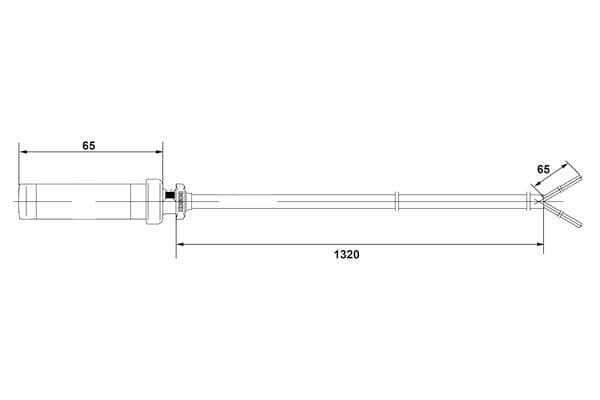 Sensor, revoluciones de la rueda BOSCH 0 265 004 028