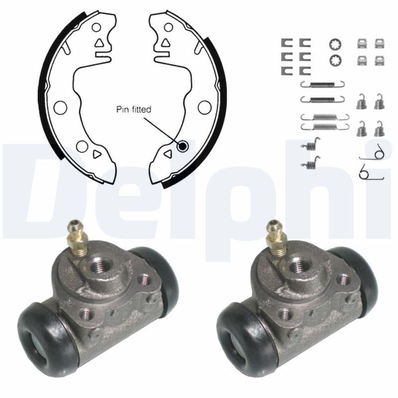 Juego de zapatas de frenos DELPHI KP662