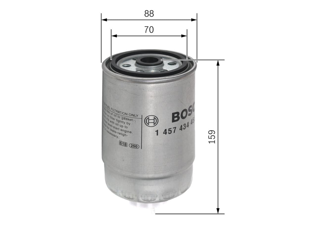 Filtro combustible BOSCH 1 457 434 455