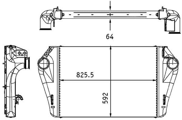 Radiador de aire de admisión MAHLE CI 317 000P