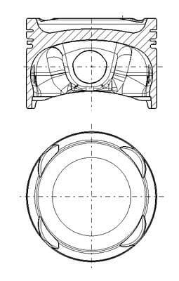 Pistón MAHLE 007 PI 00176 000