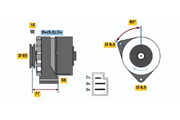Alternador BOSCH 0 120 488 119