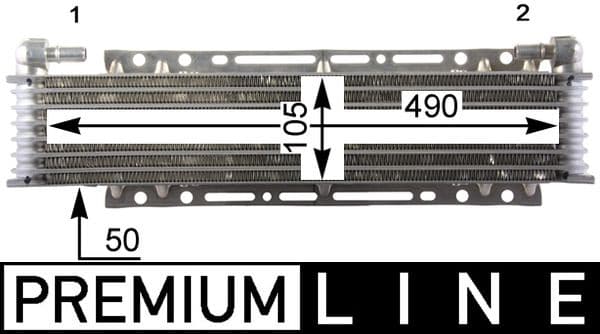 Radiador de aceite, aceite de motor MAHLE CLC 206 000P