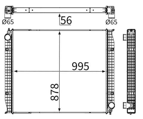 Radiador, refrigeración del motor MAHLE CR 2784 000S