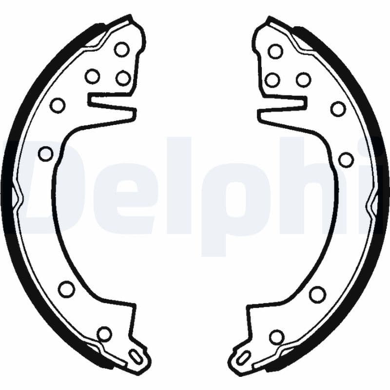 Juego de zapatas de frenos DELPHI LS1283
