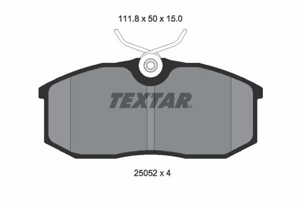 Juego de balatas de freno TEXTAR 2505201