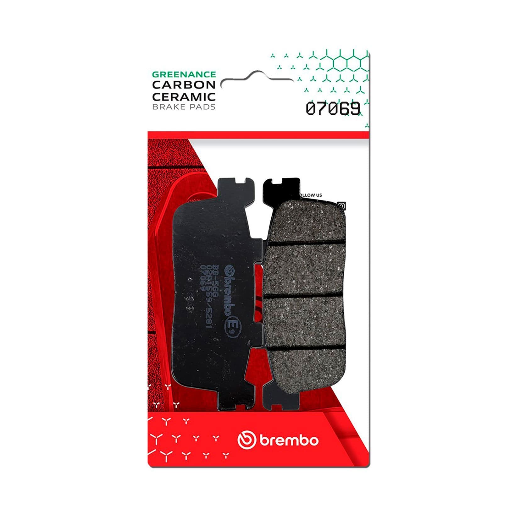 Juego de balatas de freno BREMBO 07069