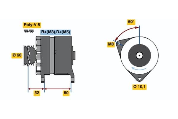 Alternador BOSCH 0 120 468 108
