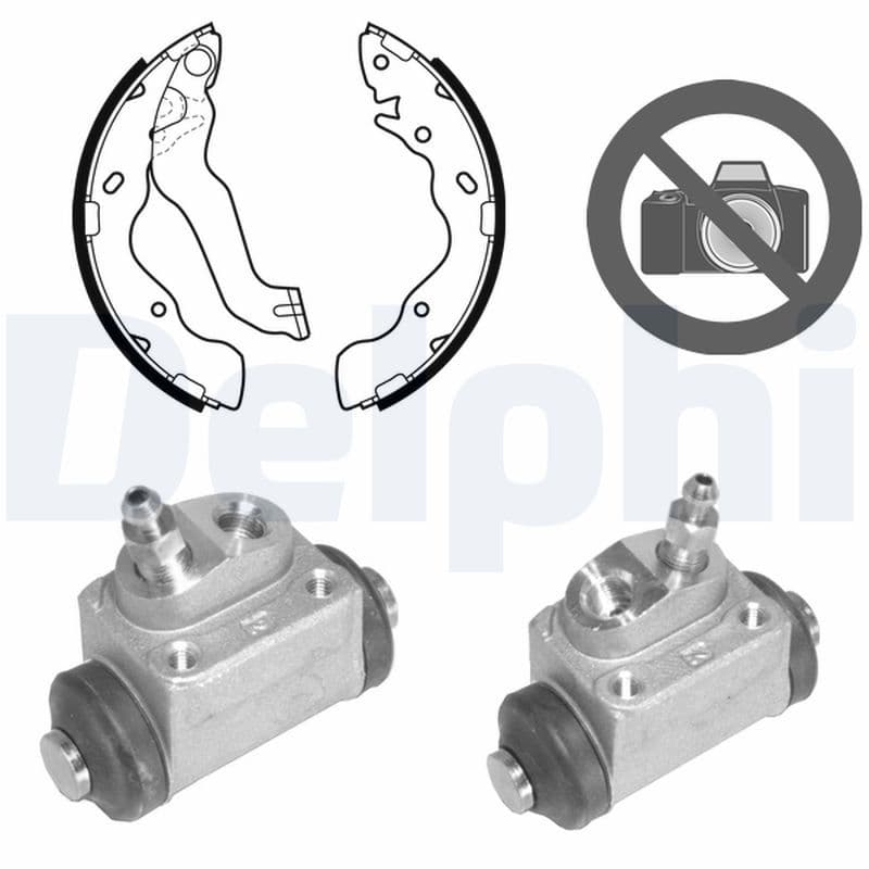 Juego de zapatas de frenos DELPHI KP1106