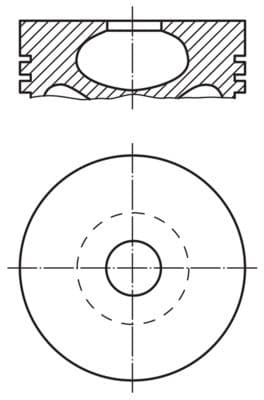 Pistón MAHLE 530 06 00