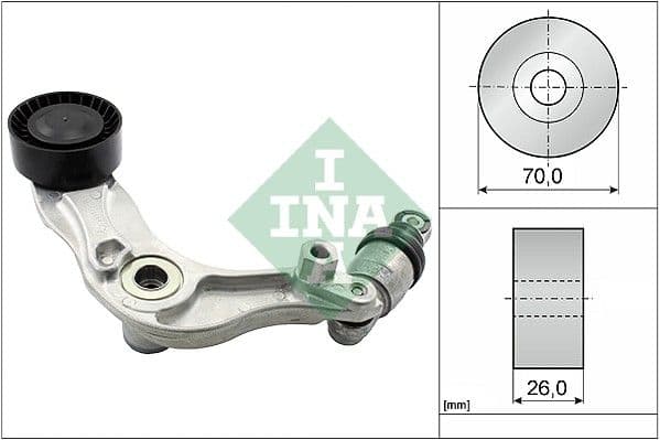 Tensor de correa, Correa poli V Schaeffler INA 534 0596 10
