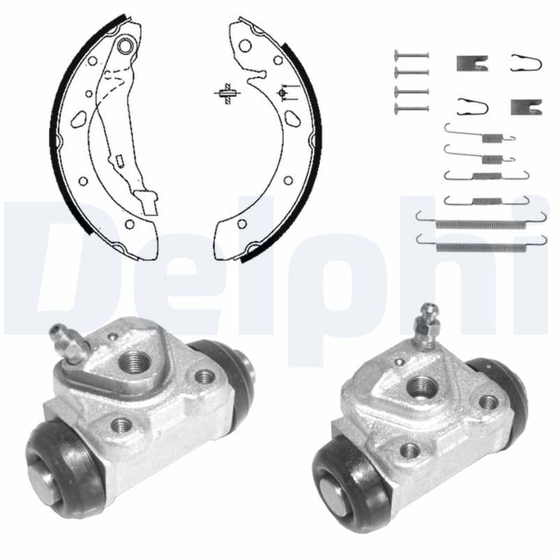 Juego de zapatas de frenos DELPHI KP1101
