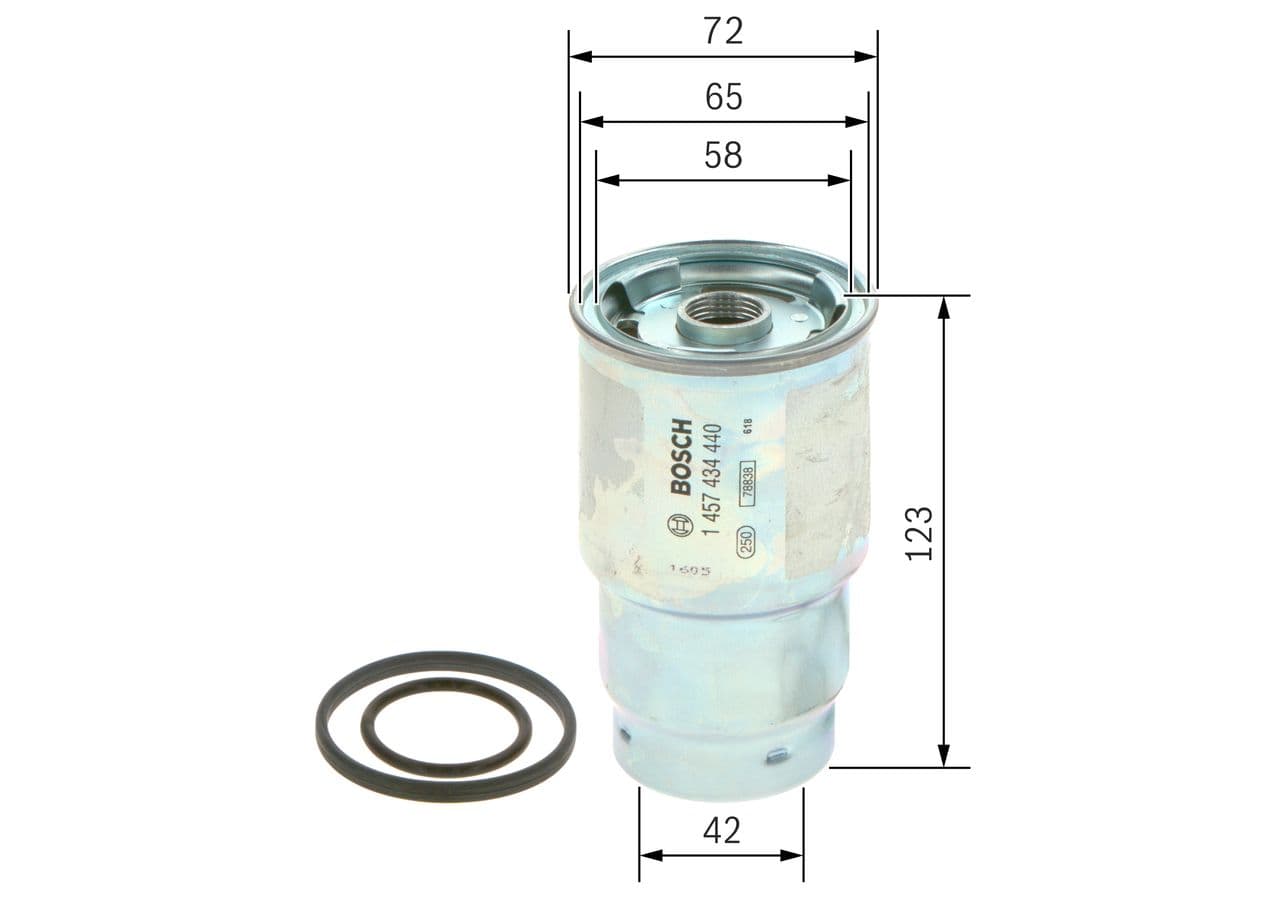 Filtro combustible BOSCH F 026 402 802