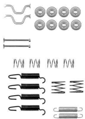 Juego de accesorios, zapatas de freno de estacionamiento HELLA 8DZ 355 201-821