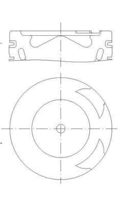 Pistón MAHLE 001 PI 00186 001