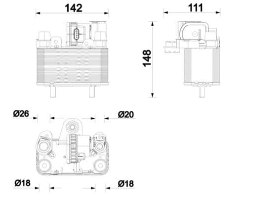 Enfriador MAHLE ACH 13 000P