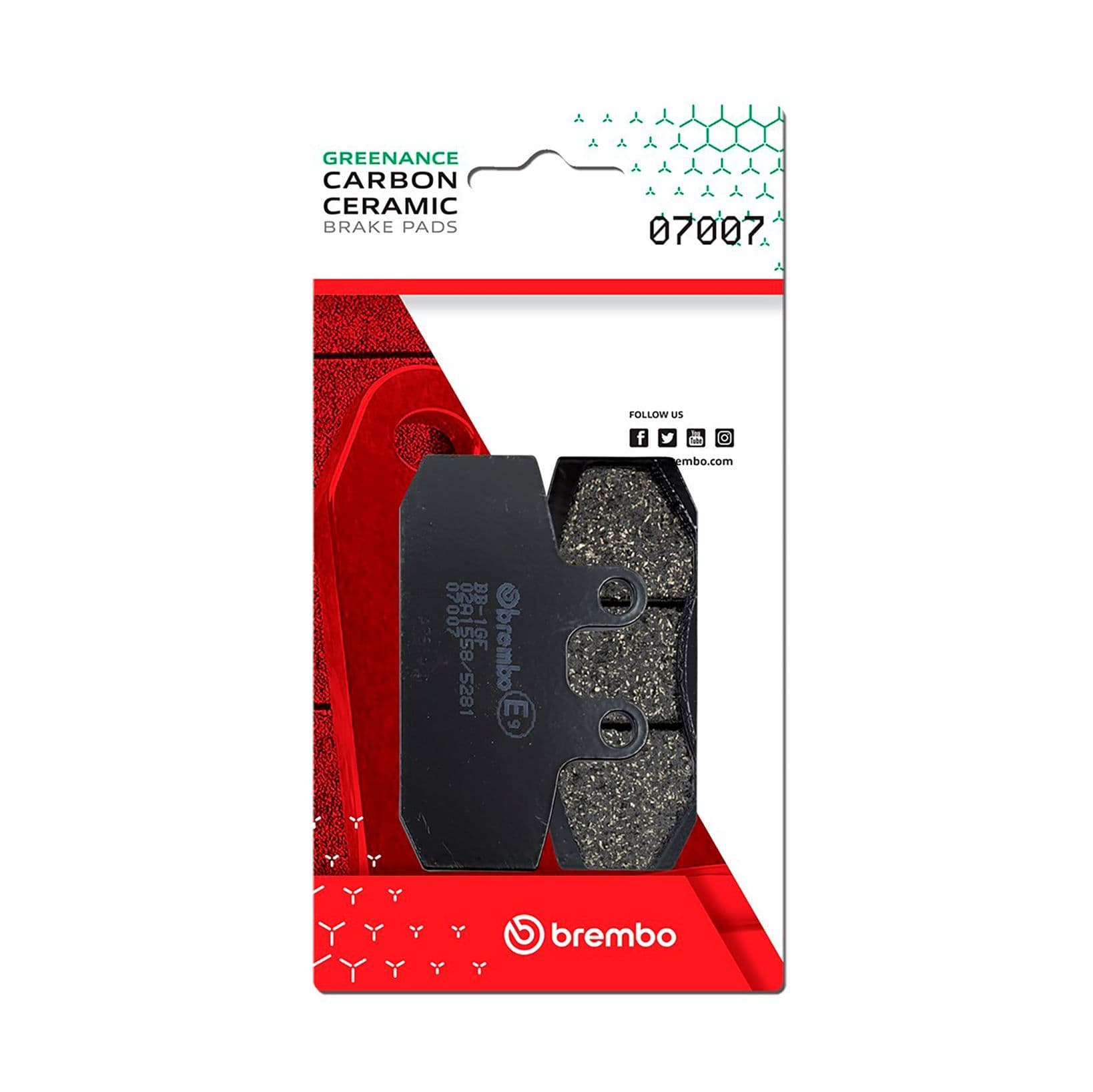 Juego de balatas de freno BREMBO 07007