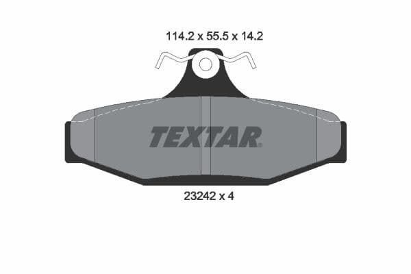 Juego de balatas de freno TEXTAR 2324204