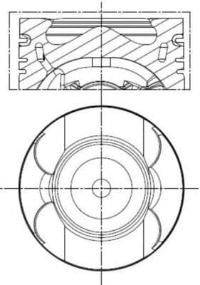 Pistón MAHLE 013 PI 00156 001