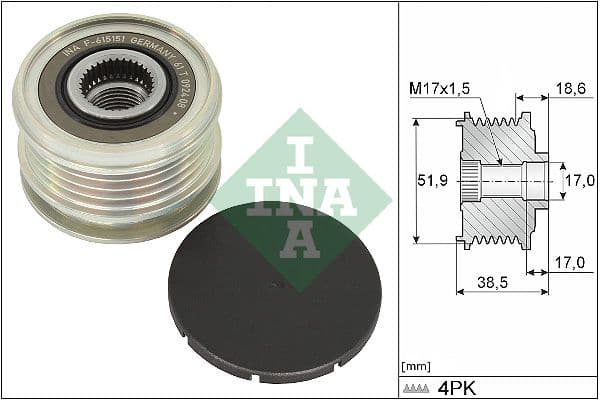 Rueda libre del alternador Schaeffler INA 535 0346 10