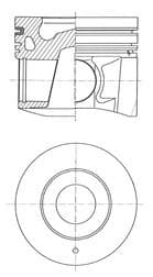 Pistón KOLBENSCHMIDT 41644600