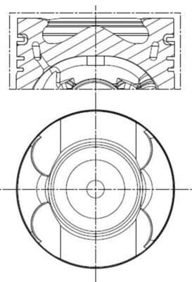 Pistón MAHLE 001 PI 00133 001