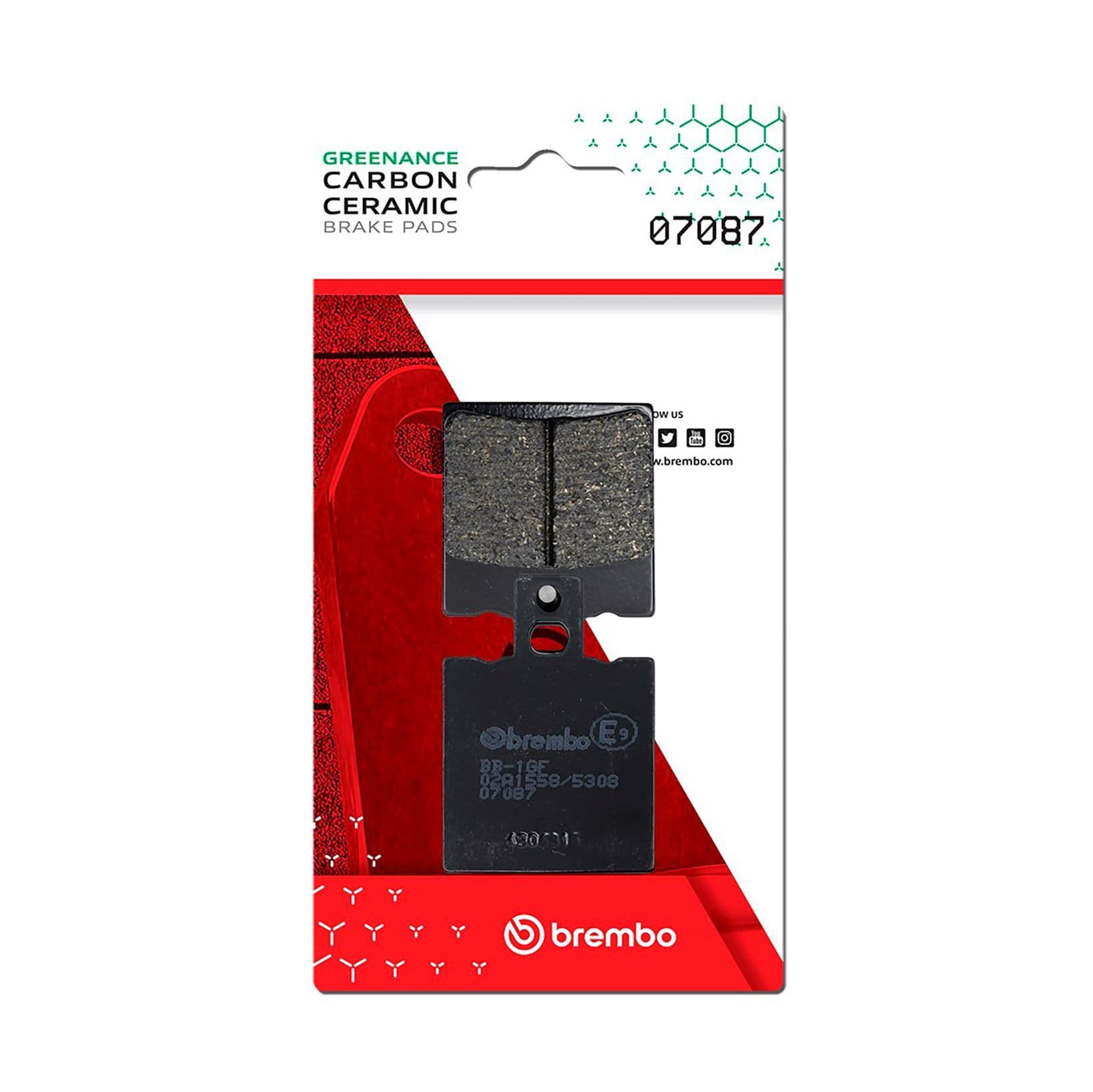 Juego de balatas de freno BREMBO 07087