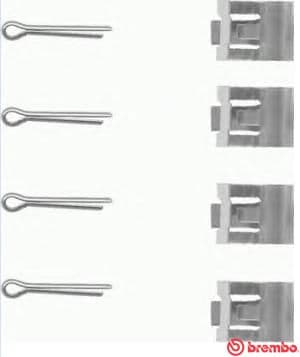 Juego de accesorios, balatas de frenos BREMBO A 02 251
