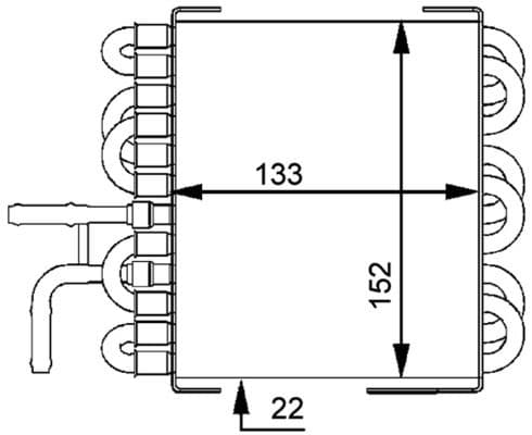 Refrigerador de combustible MAHLE CK 8 000P