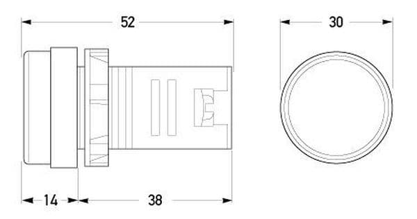 Luz de control HELLA 2AA 910 233-101